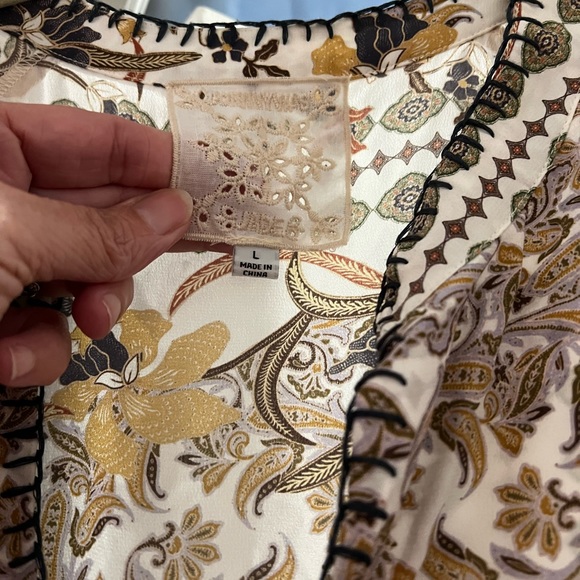 Johnny Was Boho Cruz Silk Floral Maxi dress. UEC. Large - Picture 6 of 7